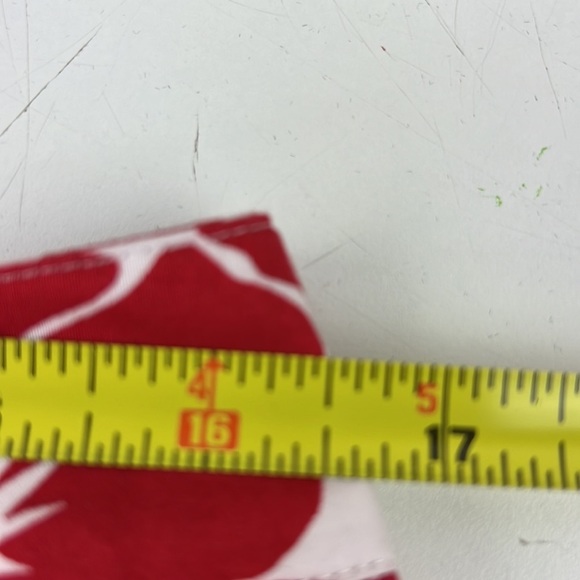 Talbots Women's cotton blend red floral midi a-line skirt - Picture 4 of 7